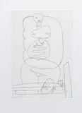 Le Corbusier, Etude de Femme Rouge et Pelote Verte
