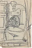 Le Corbusier, Etude de Femme Rouge et Pelote Verte