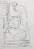 Le Corbusier, Etude de Femme Rouge et Pelote Verte