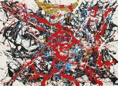 Toshimitsu Imai, Work, 1964, enamel on paper