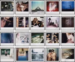 Dash Snow, Polaroid Wall, 2005, 20 chromogenic prints