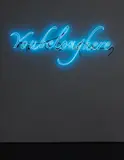 Tavares Strachan, You Belong Here (blue), 2012, neon