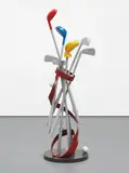 Golf/Typhoon by Claes Oldenburg and Coosje van Bruggen, 1996, bronze and acrylic urethane enamel on aluminum base, sold Nov 2015