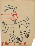 Untitled by Keith Haring, 1984, felt-tip pen on paper, sold Nov 2015