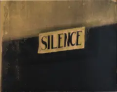 Silence by Christian Marclay, 2006, silkscreen ink on paper, sold Nov 2015