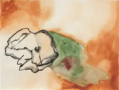 Untitled by Francesco Clemente, 1983, watercolor on paper, offered Nov 2015