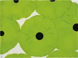 Donald Sultan, Seven Light Greens Nov 25, 2006, pastel and black flocking on Arches paper