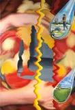 David Salle, Hands Holding Ball, 2004, oil and acrylic on canvas