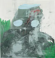 King Bee by Charline Von Heyl, 2001, oil on canvas, sold Nov 2015