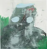Charline Von Heyl, King Bee, 2001, oil on canvas