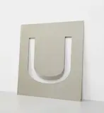 Wade Guyton, U Stencil, 2006, stainless steel