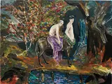Hernan Bas, The Hero Centaur, 2005, oil on panel