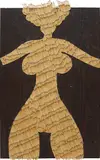 Al Hansen, Klavier Venus, 1990, matches on particle board