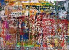 Abstraktes Bild (P1) by Gerhard Richter, 2014, diasec-mounted chromogenic print on aluminum, sold Nov 2015