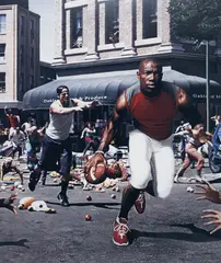 The Liberation of T.O. I'm not goin back ta' work for massa in dat' darn field by Hank Willis Thomas, 2003, Lambda photograph, sold Nov 2015