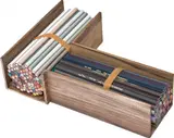 Gabriel Sierra, Untitled, 2009, colored pencils and rubber bands in a wooden structure
