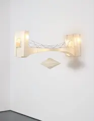 Light Bridge (From the Series New Architectures) by Carlos Garaicoa, 2002, Japanese rice paper, wire and lights, offered Nov 2015