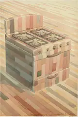 Piso de Madera (Cocina) by Los Carpinteros, 2006, watercolor on paper, sold Nov 2015