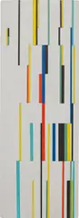 Alejandro Otero, Untitled, 1984, painted strips of board applied to painted board