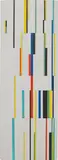 Alejandro Otero, Untitled, 1984, painted strips of board applied to painted board