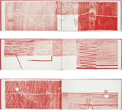 Gego, Líneas, 1966, 18 pages with 13 lithographs on Japanese paper bound in hardcover book