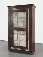 Doris Salcedo, Untitled, 1992, wood, cement, wire mesh and steel