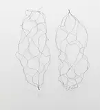 Fernanda Gomes, Untitled, 1993, wire, in two parts