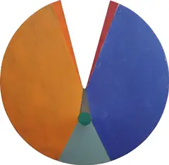 Gyula Kosice, Untitled - Pintura MADÍ, 1948, oil on canvas
