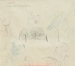Study after Mantegna by Fernando Botero, 1958, pencil and colored pencil on paper, offered Nov 2015