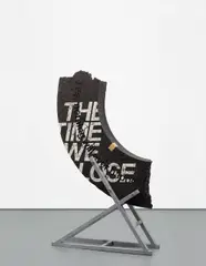 Iván Argote, «Excerpt: The Time We Loose», 2015, concrete, polyurethane, steel, zinc gold leaf, oil based painting, varnish