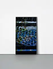 Monika Bravo, URUMU WEAVING TIME_VERTICAL, 2014, single channel animation and LED monitor