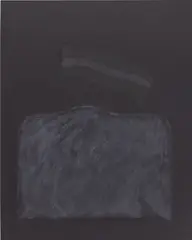 Manuel Hernandez, Signo Pardo Negro, 1992, oil and pastel on canvas
