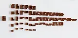Héctor Zamora, 6 of the potentialities series, 2009, Colombian bricks