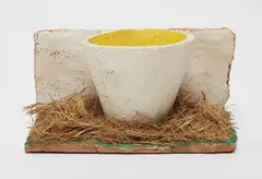 Untitled (Maquette) by Tania Bruguera, 1994, ceramic, paint and grass, sold Nov 2015