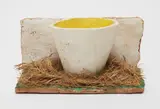 Tania Bruguera, Untitled (Maquette), 1994, ceramic, paint and grass