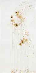 Untitled (Sunflowers) by Tania Bruguera, 2002, ink and collage on paper, sold Nov 2015