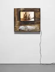 Papa by Juan Roberto Diago, 2004, silver gelatin print in wooden light box, sold Nov 2015