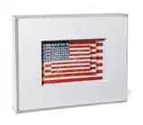 Marco Maggi, Turner Box (Paper on Johns), 2005, cuts on paper, in Plexiglas box