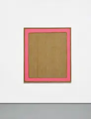 Salvatore Emblema, Untitled/Fascia, 1967-74, tinted soil on burlap