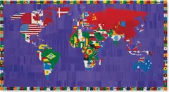 Alighiero Boetti, Mappa, circa 1988, embroidered tapestry