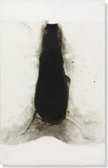 Alberto Burri, Combustione, 1964, paper, plastic, acrylic, PVA glue, combustion on board
