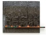 Pier Paolo Calzolari, Untitled, 1976, lead, copper, iron, oil lamps