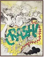 Valerio Adami, Invito al Crash!, 1963, oil on canvas