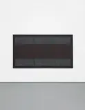 Salvatore Emblema, Untitled, 1979, dyed, overlaid and de-threaded burlap