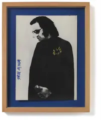 Emilio Prini, Foto con Intervento (Autoritratto), 1968, ink, chromogenic print