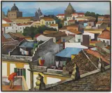 Tetti di Palermo by Renato Guttuso, 1985, oil on canvas, offered May 2015