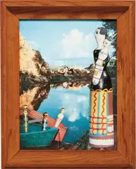 Julie Spinasse by Joseph Cornell, circa 1950-60, Collage, on wove paper laid down to Masonite,, sold Apr 2015