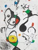 Joan Miró, La Reine des éphémères, 1975, Etching and aquatint in colors, on Arches paper watermark 'MAEGHT', the full sheet,