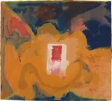 Tales of Genji V, from Tales of Genji by Helen Frankenthaler, 1998, Ukiyo-e woodcut in 49 colors from 21 woodblocks, with pochoir, on TGL handmade paper, the full sheet,, sold Apr 2015