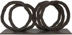 Bernar Venet, Five Indeterminate Lines, 1995, Torch cut steel sculpture,
